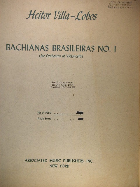 Bachianas Brasileiras No. 1 (2 items)