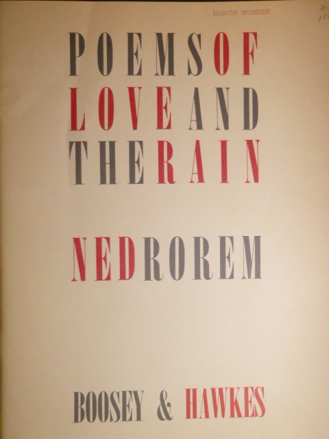 Poems of Love and the Rain