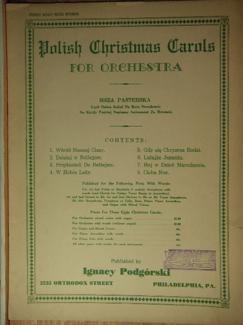 ALBUM: Polish Christmas Carols