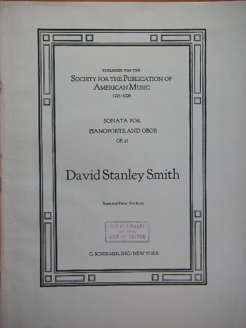 Sonata for Pianoforte and Oboe Op. 43