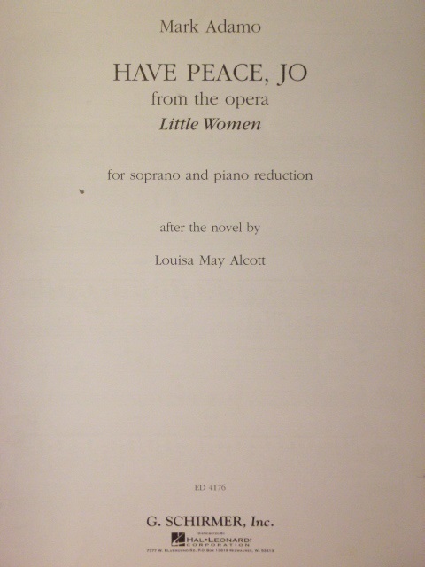 Have Peace, Jo (from Little Women)