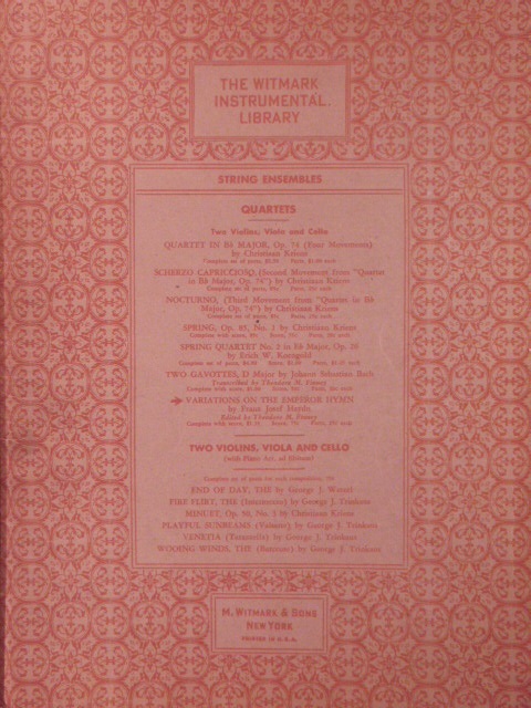 Variations on The Emperor Hymn