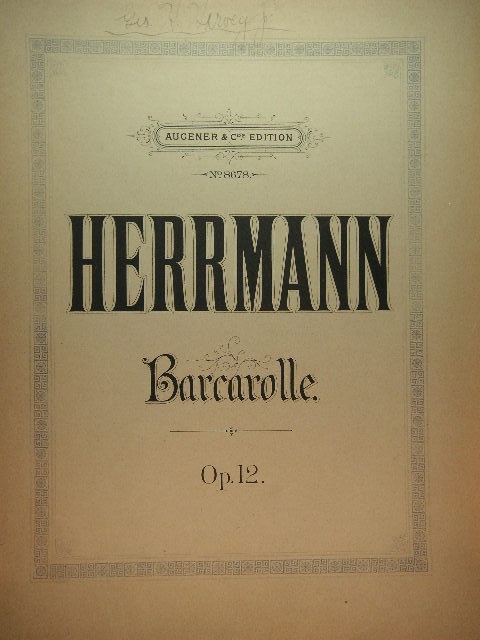 Barcarolle Op. 12