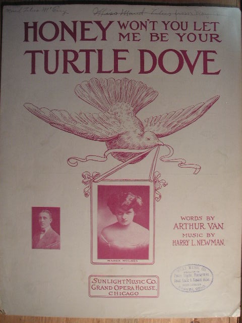 Honey Won't You Let Me Be Your Turtle Dove