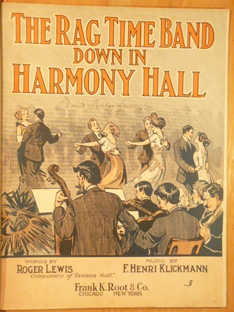 The Rag Time Band Down in Harmony Hall