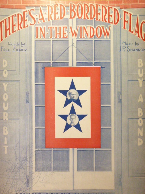 There's a Red Bordered Flag in the Window