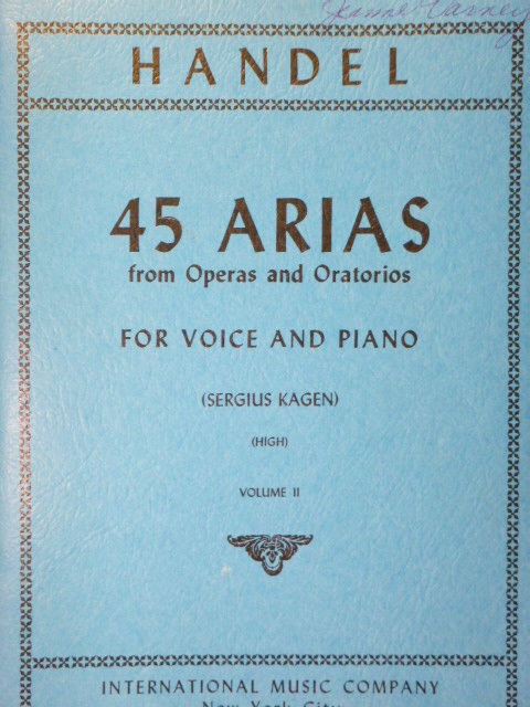 ALBUM: 45 Arias from Operas and Oratorios Vol. 2 (High voice)
