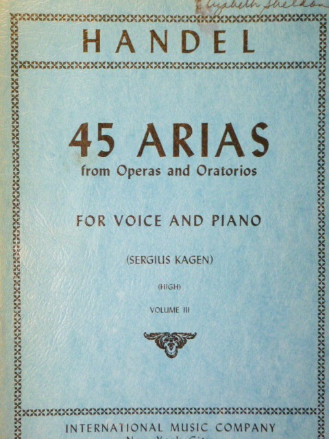 ALBUM: 45 Arias from Operas and Oratorios Vol. 3 (High voice)