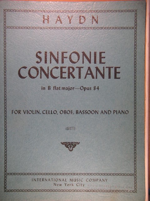 Sinfonie Concertante in B-flat major op. 84