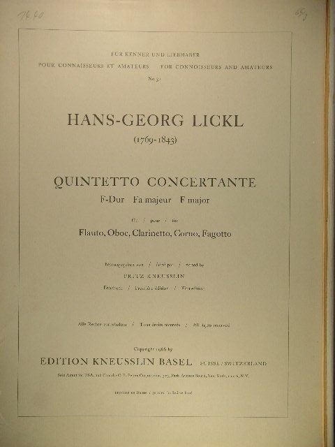 Quintetto Concertante in F major