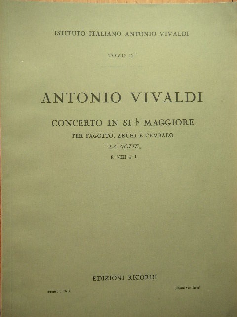 COLLECTION: Concerti for Bassoon, Strings and Cembalo (10 vol.)