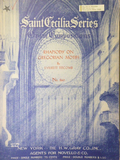 Rhapsody on Gregorian Motifs