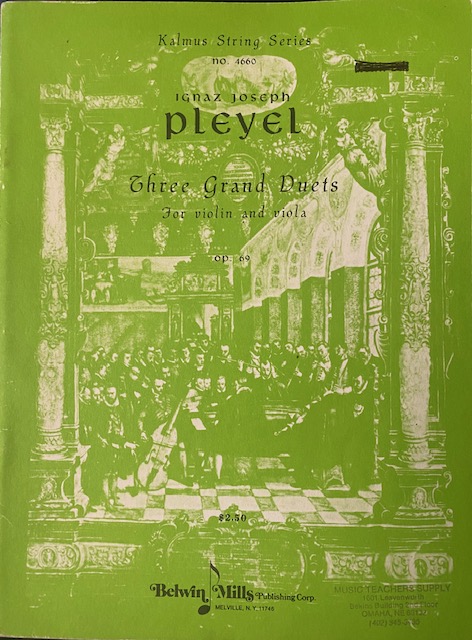 Three Grand Duets for violin and viola Op. 69