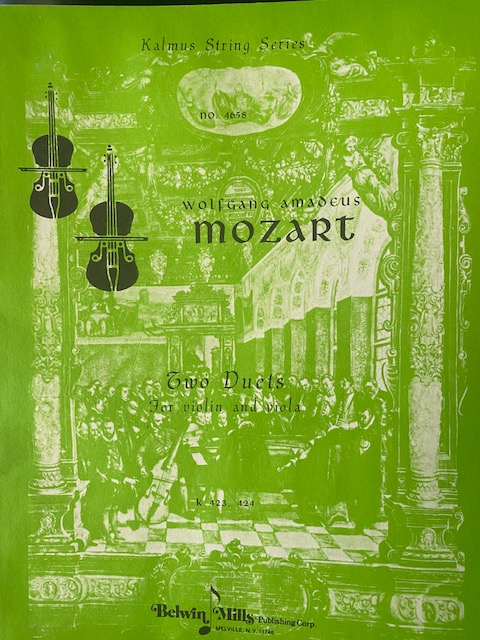 Two Duets for violin and viola K 423, 424