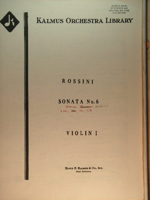Sonata No. 6 for String Quartet