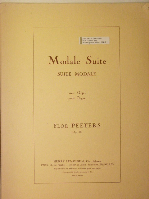 Modale Suite, Op. 43