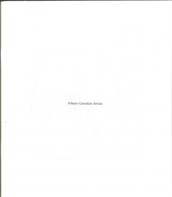 FIFTEEN CANADIAN ARTISTS