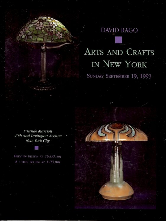 David Rago : Arts and Crafts in New York , Sept. 19, 1993