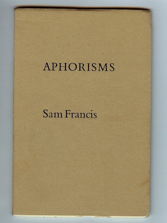 APHORISMS ( signed )