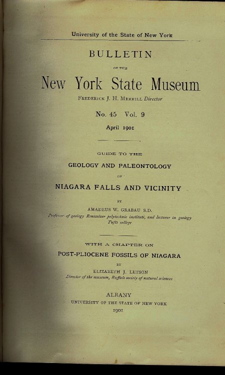 GUIDE TO THE GEOLOGY AND PALEONTOLOGY OF NIAGARA FALLS AND VICINITY