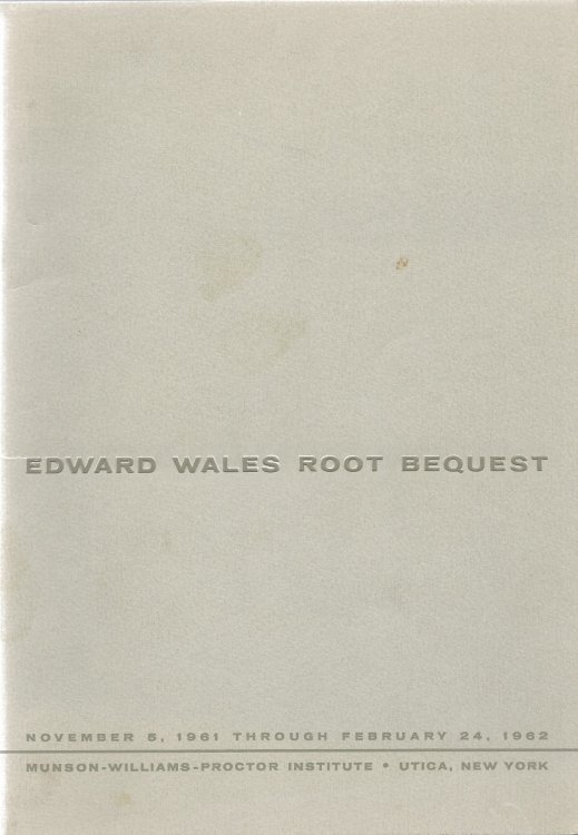 EDWARD WALES ROOT BEQUEST