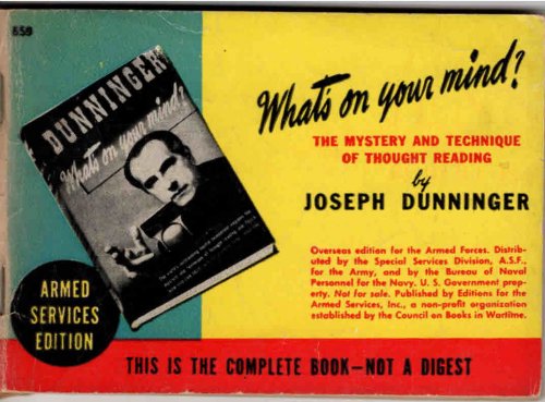 What's on Your Mind The Mystery and Technique of Thought Reading
