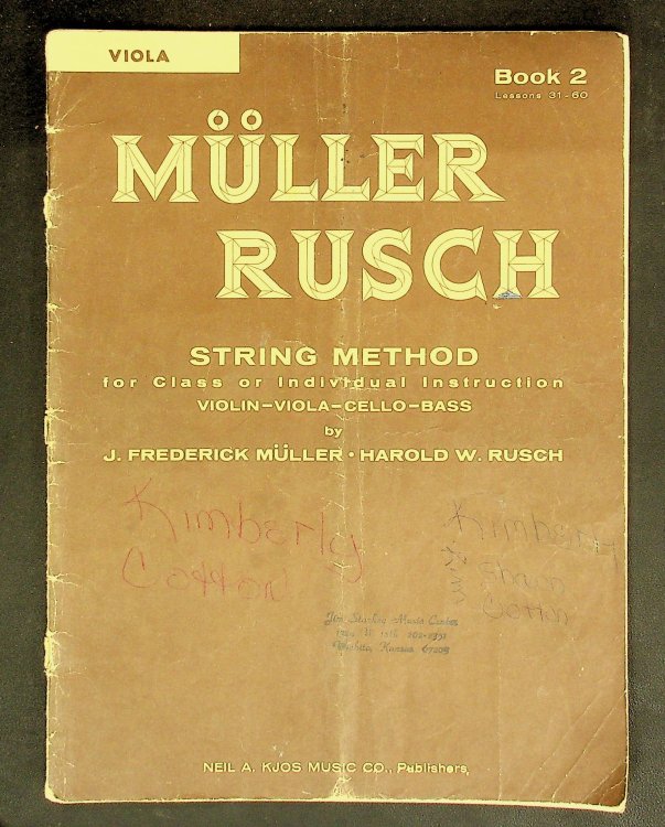 Muller Rusch String Method: Viola (Book 2)