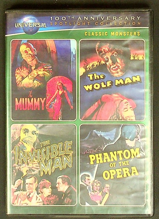 Classic Monsters Spotlight Collection (The Mummy (1932) / The Wolf Man / The Invisible Man / Phantom of the Opera (1943))