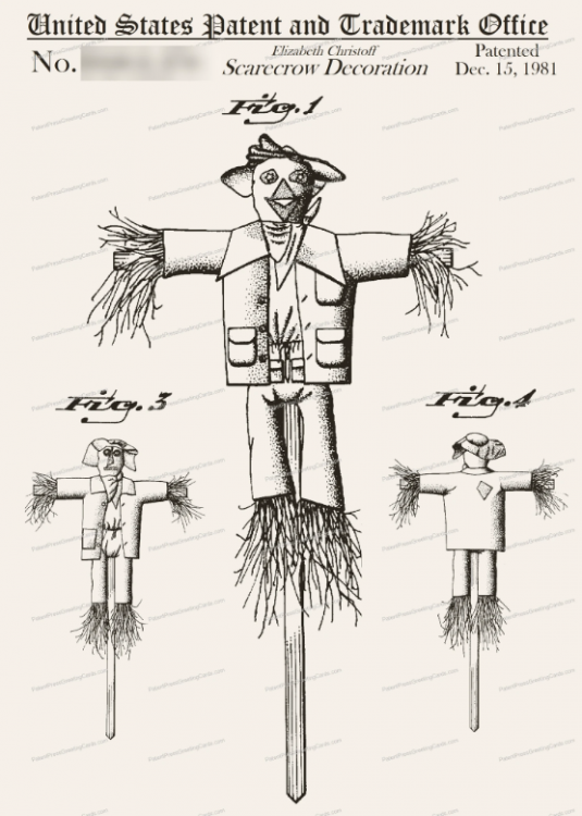 Scarecrow Decoration: Greeting Card
