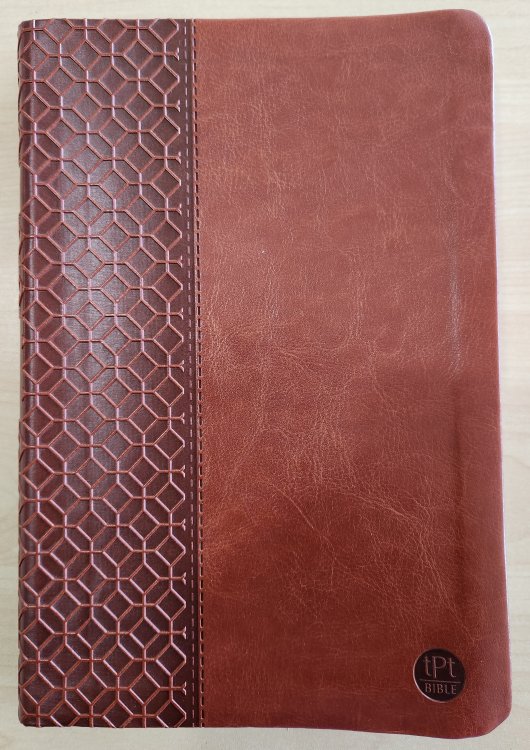 The Passion Translation New Testament, Brown, Large Print (Faux Leather) In-Depth Bible with Psalms, Proverbs, and Song of Songs, Makes a Great Gift for Confirmation, Holidays, and More