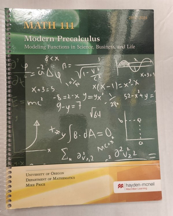 Modern Precalculus Math 111