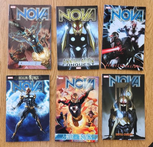 Nova - Volumes 1 - 6 : Realm of Kings, War of Kings, Nova Corps, Secret Invasion, Knowhere, and Annihilation Conquest