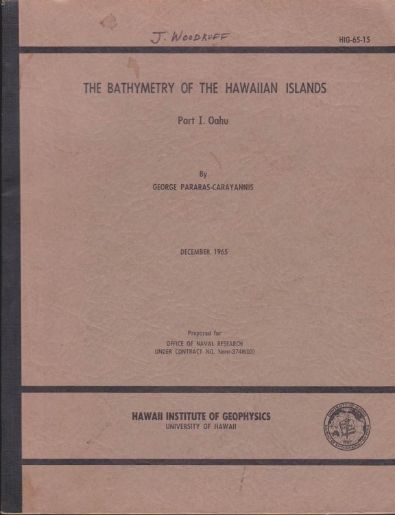 THE BATHYMETRY OF THE HAWAIIAN ISLANDS. (PART 1: OAHU)