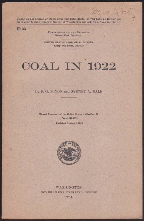 COAL IN 1922