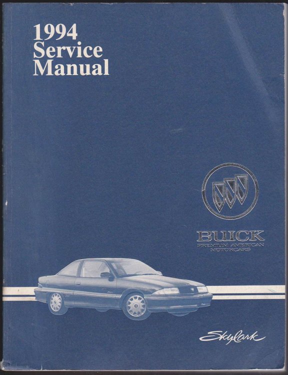 1994 BUICK SKYLARK SERVICE MANUAL