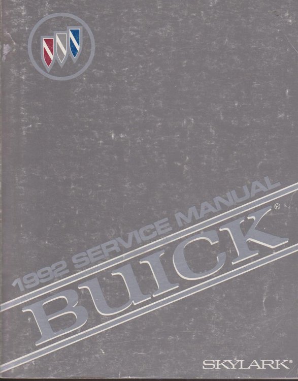 1992 BUICK SKYLARK SERVICE MANUAL
