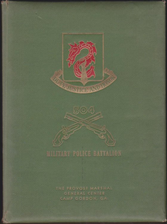 504TH MILITARY POLICE BATTALION. CAMP GORDON, AGUSTA, GA