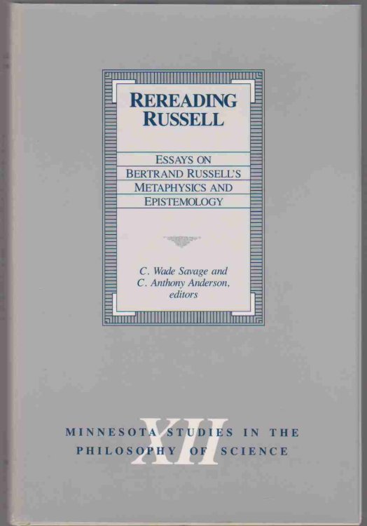 Image for REREADING RUSSELL Essays on Bertrand Russell's Metaphysics and Epistemology REREADING RUSSELL Essays on Bertrand Russell's Metaphysics and Epistemology