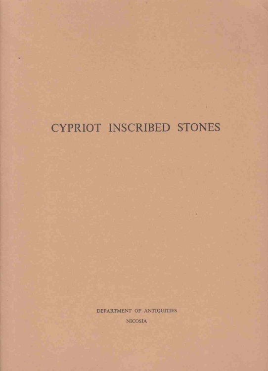 CYPRIOT INSCRIBED STONES
