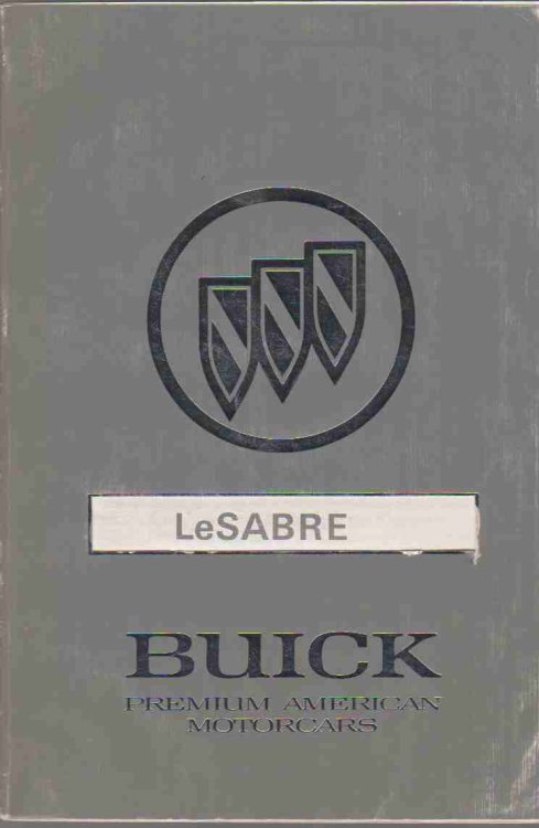 1992 BUICK LESABRE OWNERS MANUAL