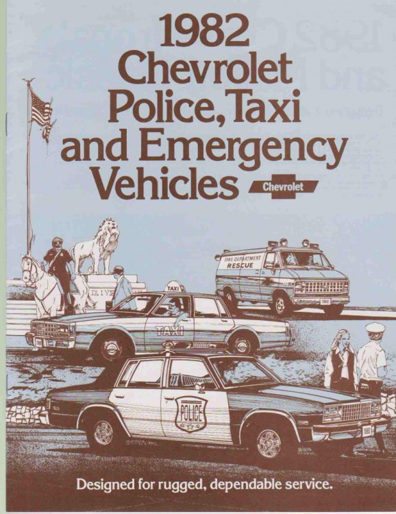 1982 CHEVROLET POLICE, TAXI AND EMERGENCY VEHICLES