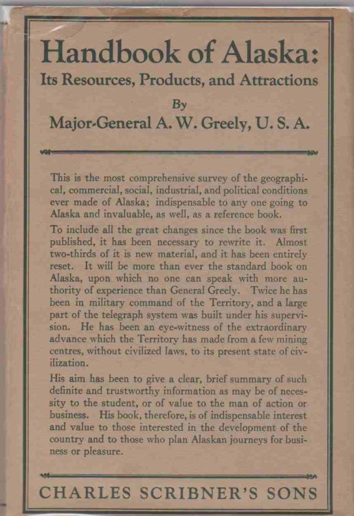 HANDBOOK OF ALASKA Its Resources, Products, and Attractions in 1924