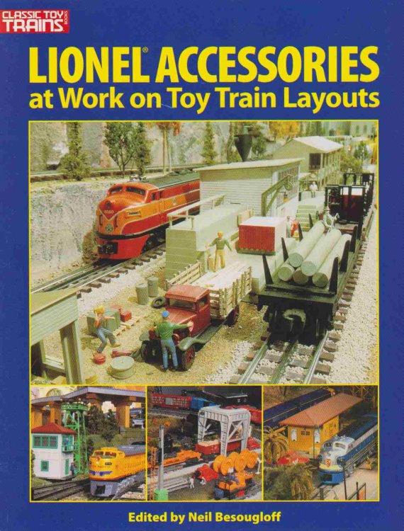 LIONEL ACCESSORIES AT WORK ON TOY TRAIN LAYOUTS