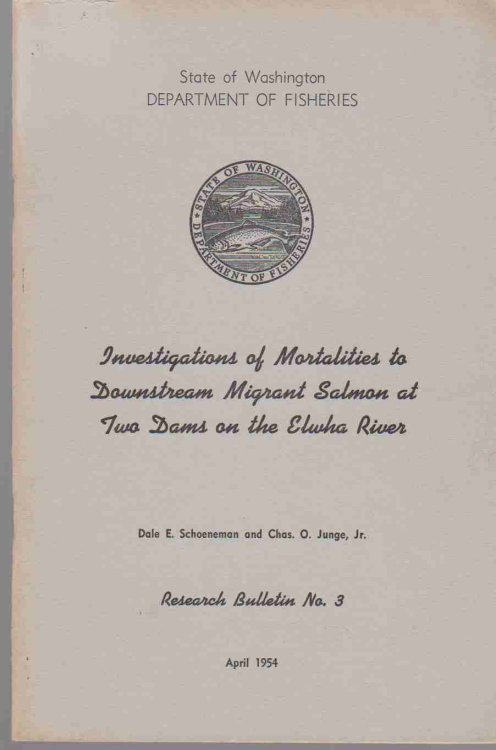 INVESTIGATIONS OF MORTALITIES TO DOWNSTREAM MIGRANT SALMON AT TWO DAMS ON THE ELWHA RIVER