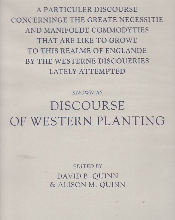 DISCOURSE OF WESTERN PLANTING