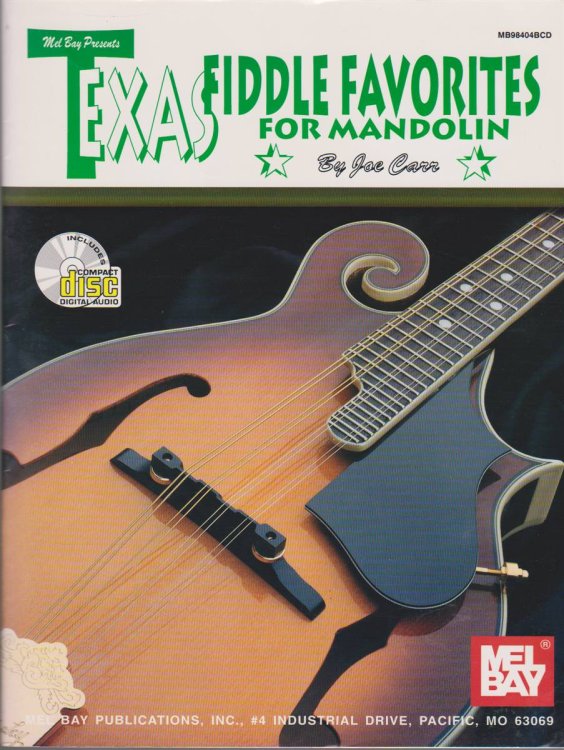 MEL BAY TEXAS FIDDLE FAVOURITES FOR MANDOLIN