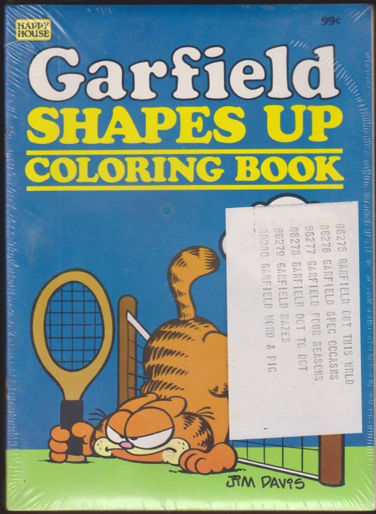 GARFIELD DREAMS OF GLORY COLORING BOOK / GARFIELD SHAPES UP COLORING BOOK (6 BOOKS TOTAL)