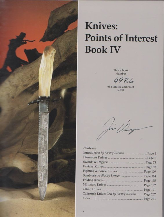 KNIVES POINTS OF INTEREST BOOK IV