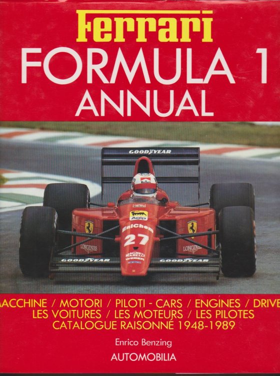 FERRARI FORMULA 1 ANNUAL 1989/CATALOGUE RAISONNE 1948-1989