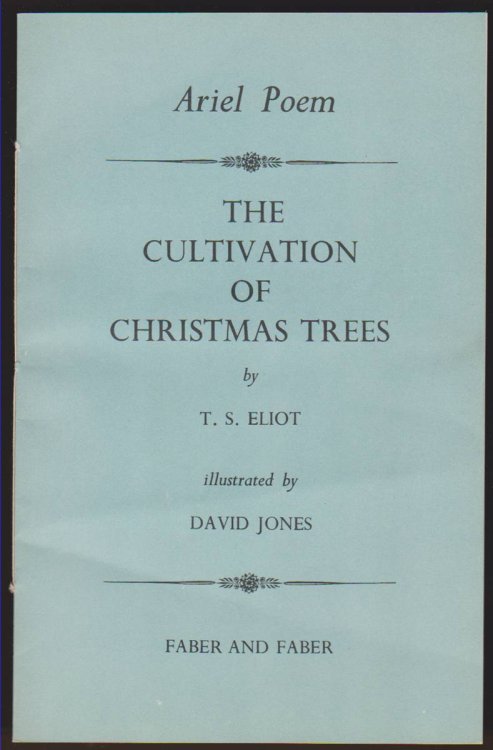 THE CULTIVATION OF CHRISTMAS TREES Ariel Poem